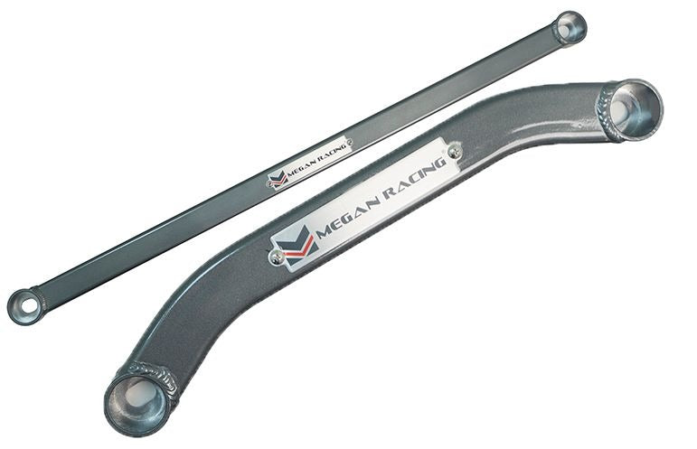 MEGAN Front +Rear Lower Cross Brace Bar for Civic 12-15 Sedan ILX 13-15 Gunmetal