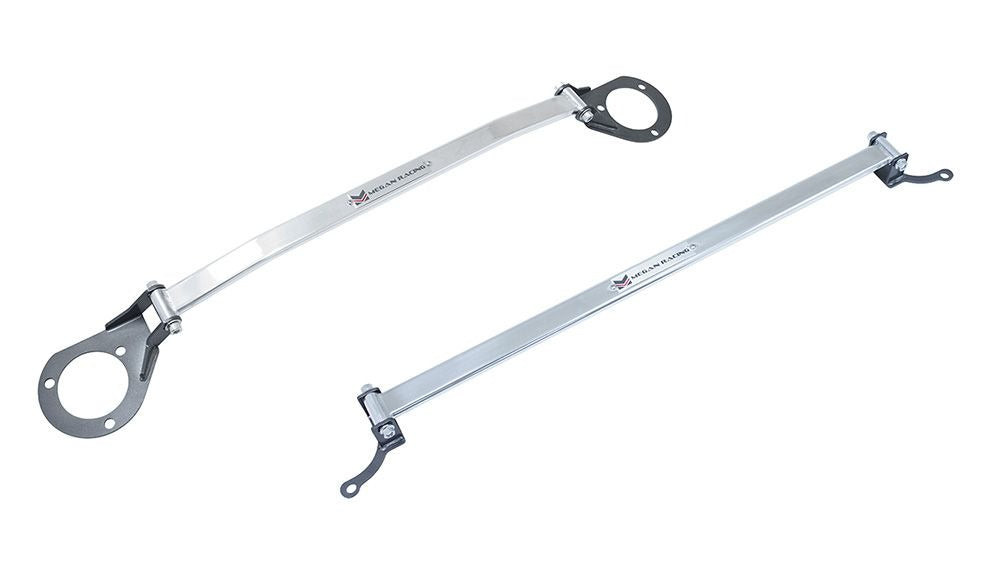 MEGAN Race Front+Rear Upper Strut Tower Bar Brace for Mazda RX7 RX-7 93-96 FD3S