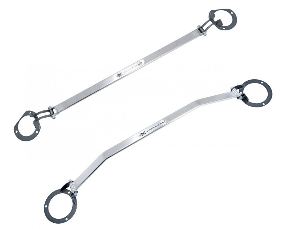 MEGAN Race Spec Flat Front+ Rear Strut Tower Bar Brace Impreza 02-07 WRX STi