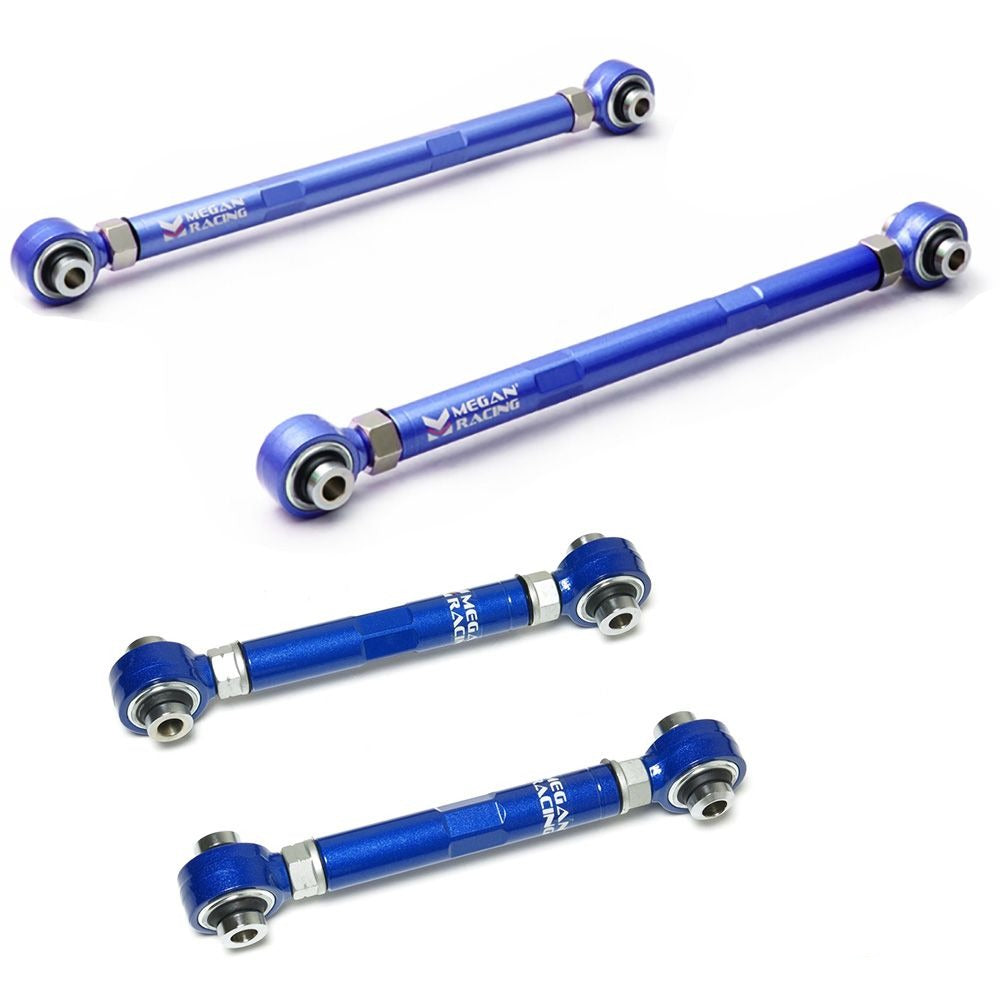 MEGAN 4pc Rear Trailing + Toe Control Arm BMW E90 E92 E93 06-11 E82 E88 08-13
