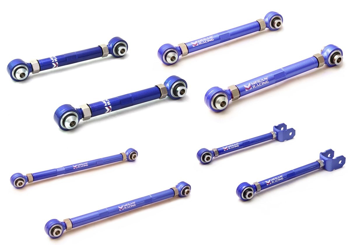 MEGAN 8pc Rear Camber+Toe+Trailing Control Arm for BMW F30 F31 320 328 335 340