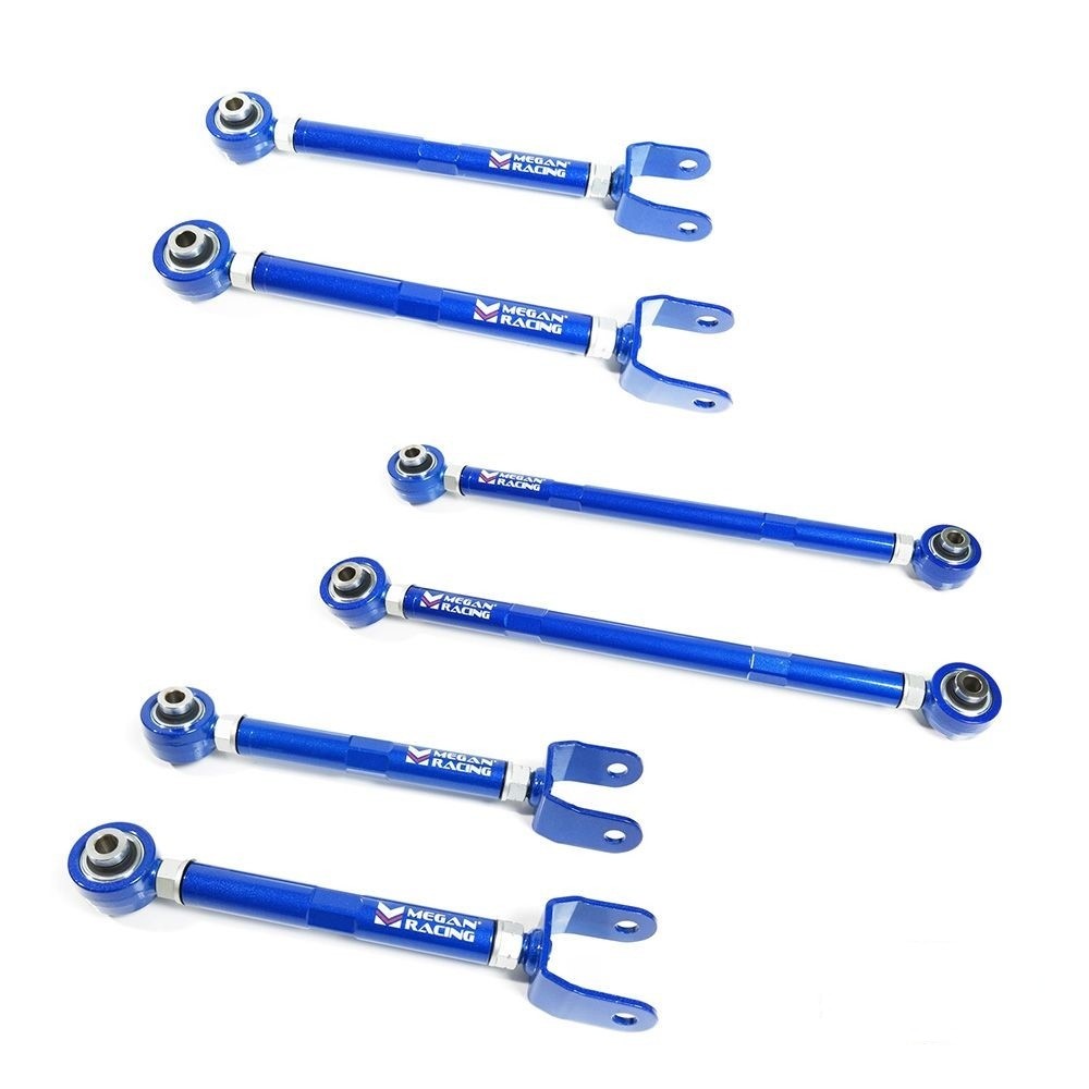 MEGAN 6pc Rear Toe + Camber + Traction Control Arm for Chevrolet Camaro 16-17