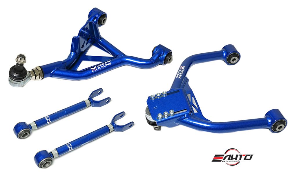 MEGAN 6pc Front + Rear Camber +Toe Arm for *RWD* FX35 FX37 FX50 09-13 QX70 14-16