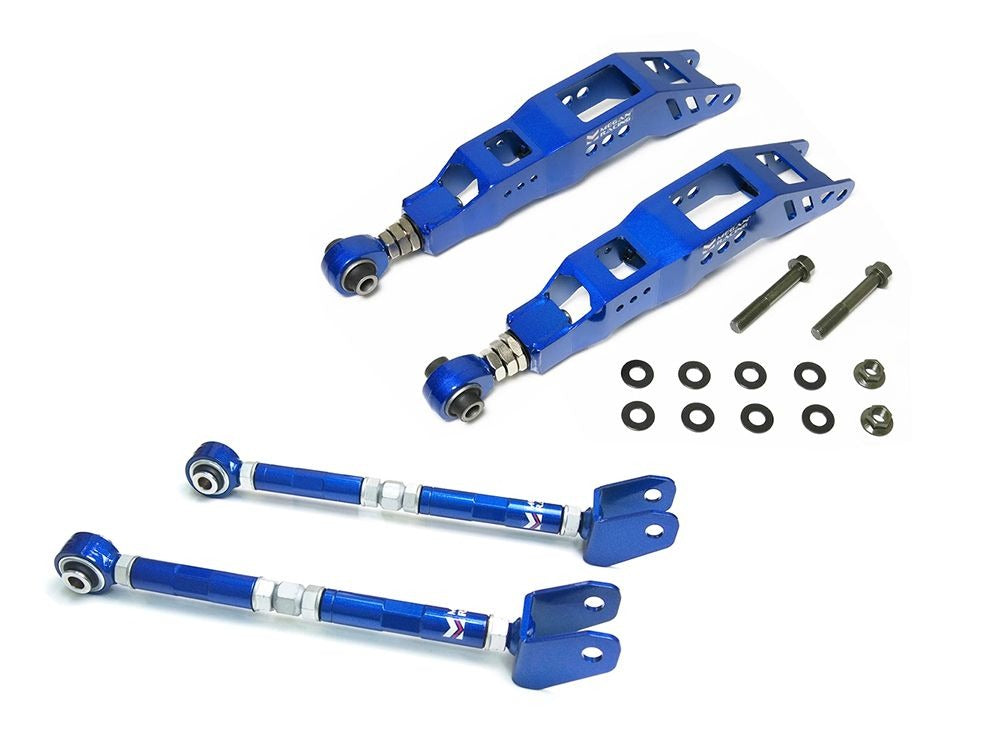 MEGAN Type II 4pc Rear Traction Rod +Lower Arm for IS300 GS300 GS400 GS430 98-05