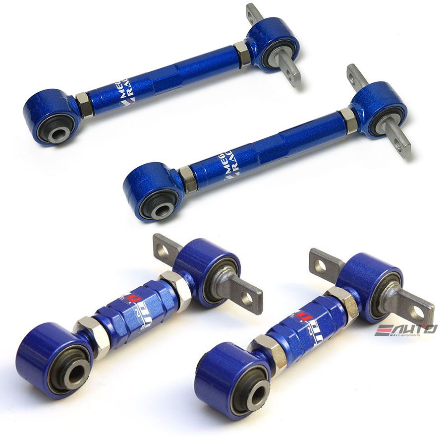 Megan 4pc Rear Camber + Toe Control Arm for Evolution Evo I II III Mirage 93-01