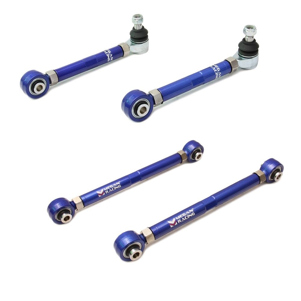 MEGAN 4pc Rear Lower Camber + Toe Control Arm for Evolution Evo X 10 CZ4A 08-15