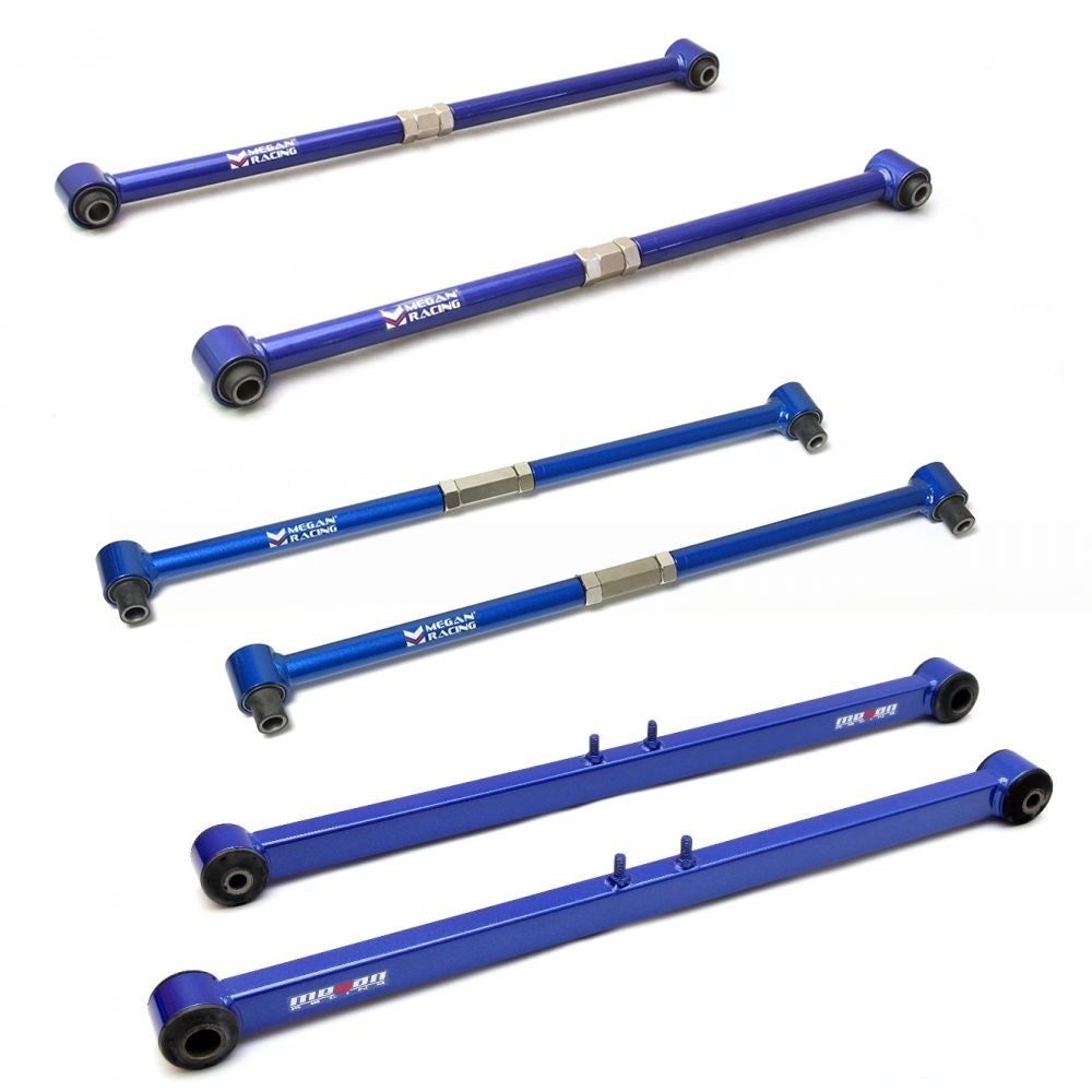 MEGAN 6pc Complete Rear Trailing + Control Arm Link for PROTEGE 99-03 BJFP BJFW