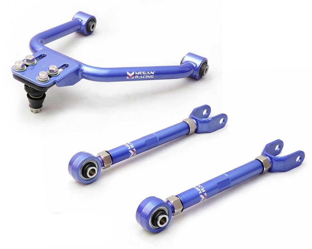 MEGAN 4pc Front + Rear Camber Control Arm for 350z 03-08 G35 03-06 *2D 03-07 RWD