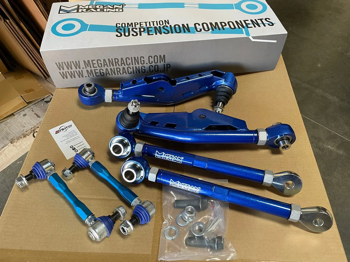 MEGAN Front Lower Control Arm + Tension Rod +Link - BRZ FRS FR-S 13-21, GR86 22-25