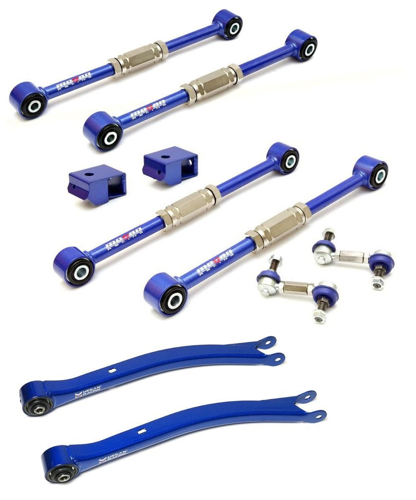 MEGAN 6pc Rear Lateral Link + Trailing Arm for Impreza WRX STI 93-07 GDA GDB GC8