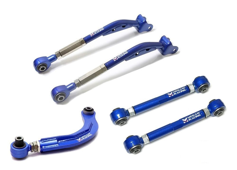 MEGAN 6pc Rear Lateral Link +Camber Control Arm for Legacy 00-09 BE5 BH5 BL9 BP9