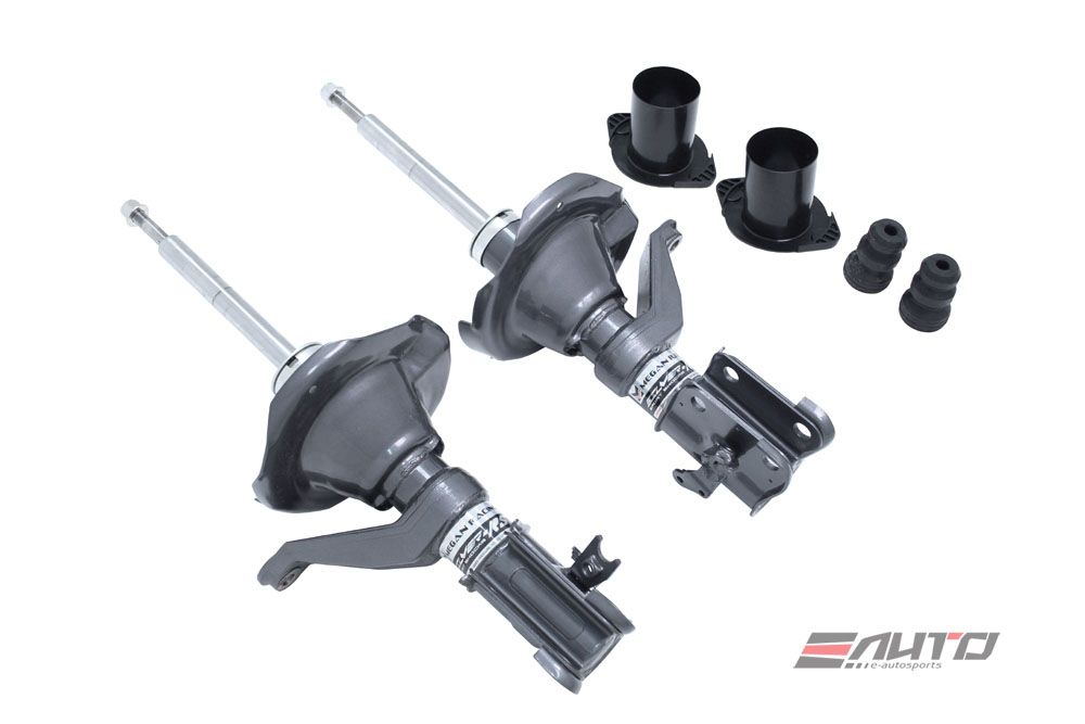 MEGAN Silver RS Front Rear Set Shock Strut Civic 01-05 DX LX EX Lower Spring