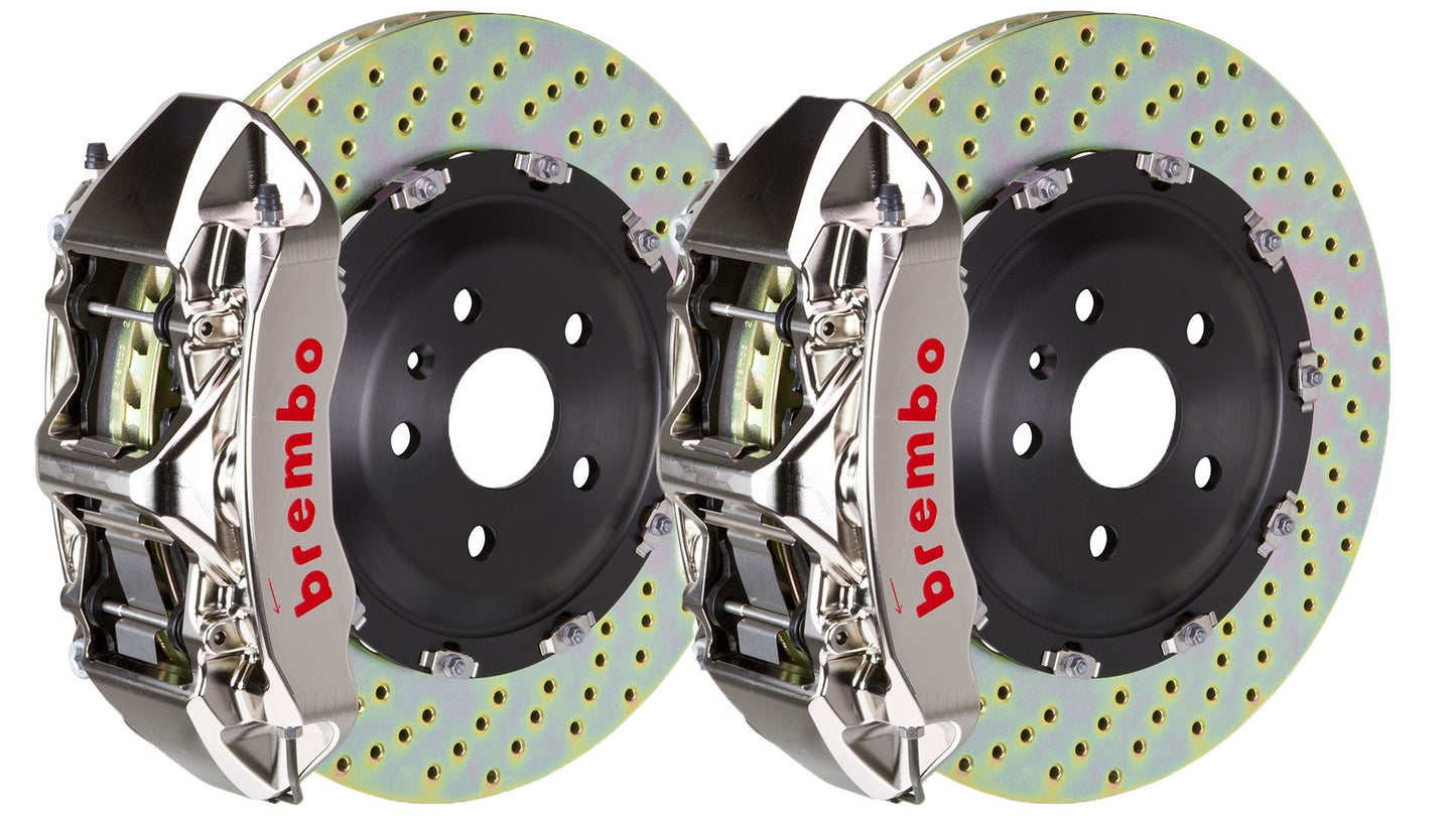 Brembo Front GT BBK Brake 6P Caliper GT-R 405x34 Drill Disc Benz C63 AMG W204