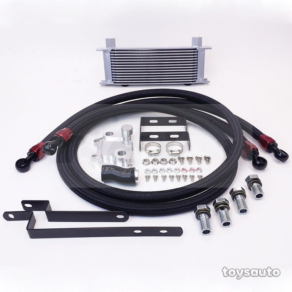 Rev9 Aluminum 14 Row Oil Cooler Kit for Passat CC Jetta GTI 2.0T EA888 Scirocco
