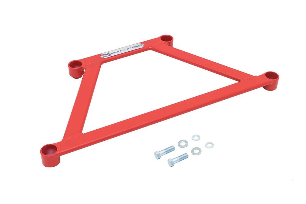 MEGAN Front Lower H Bar Brace for 370z Z34 09-16, G37 Coupe 08-13 RWD *Red*