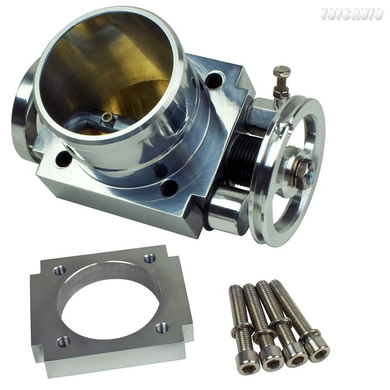 Rev9 65mm 2 9/16" Universal T6 Aluminum Throttle Body w/ Adapter Plate