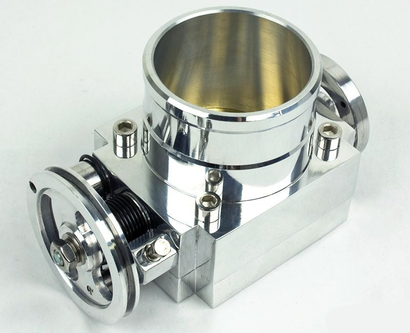 Rev9 70mm Universal Billet T6 Aluminum Throttle Body w/ Adapter Plate