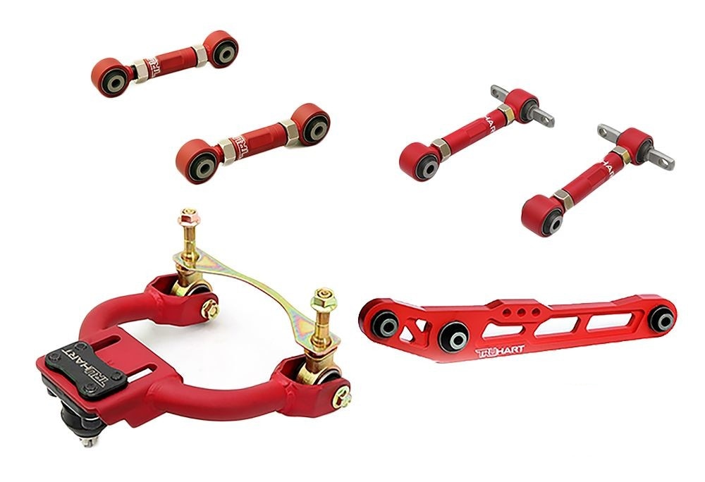 TruHart 8pc F/R Camber w/Bushing + Toe + Lower Arm for Civic 92-95 Integra 94-01