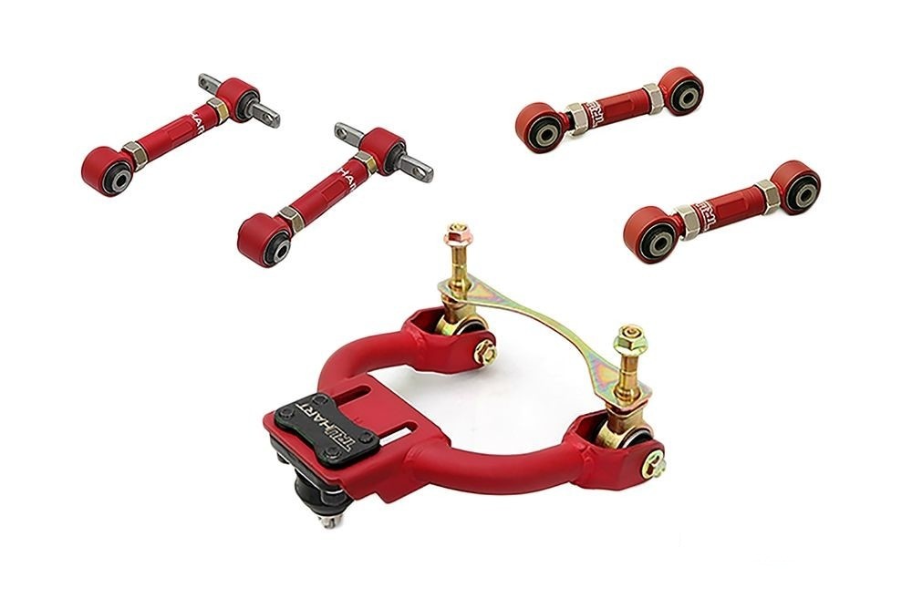 TruHart 6pc F/R Camber w/Bushing + Rear Toe Arm for Civic 92-95 Integra 94-01