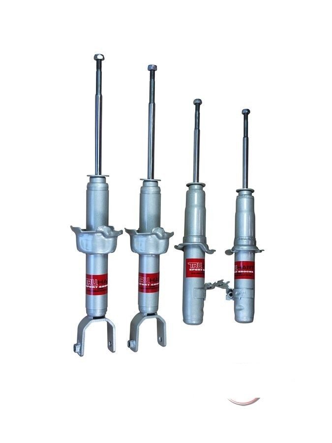 TruHart 2.5"F/2.25"R Lower Spring + Strut Shock for Civic 92-00 Integra 94-01