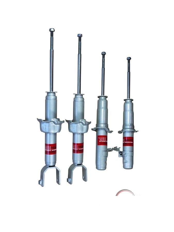 TruHart 2.5"F/2.25"Lower Spring + Sport Strut Shock for Accord 90-97 CL 97-99