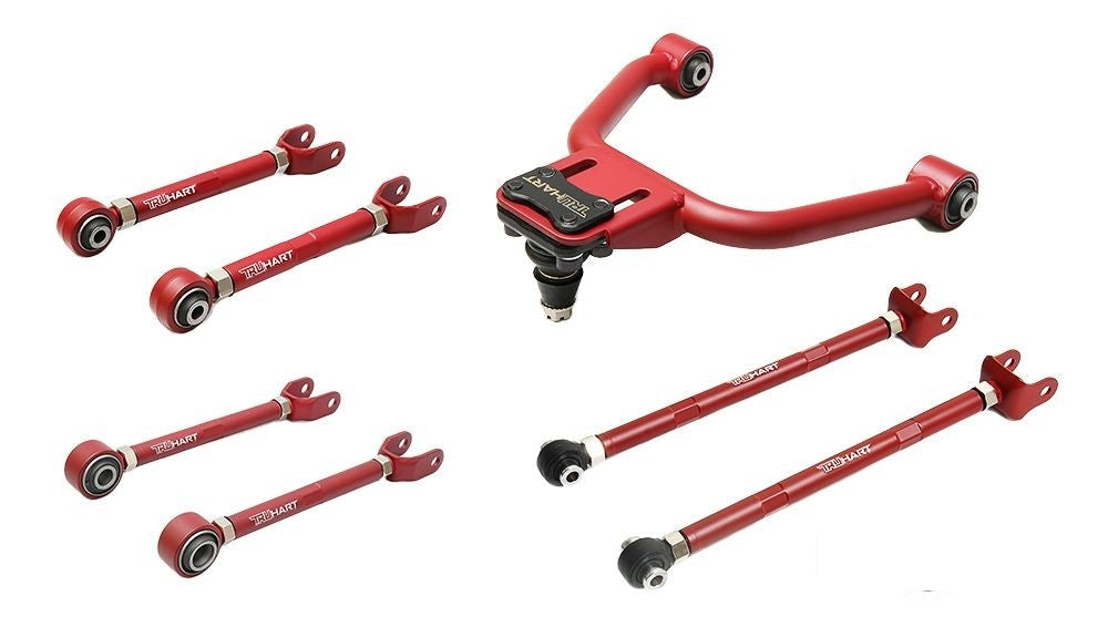 TruHart 8pc Front Rear Camber+Traction+Lower Control Arm for 350z Z33 G35 03-06