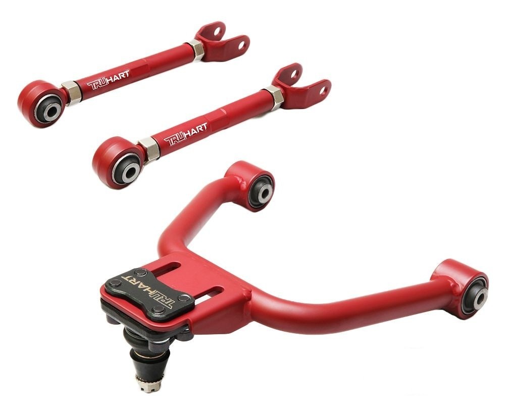 TruHart 4pc Front + Rear Camber Control Arm for 350z 03-08 G35 2D 03-07 4D 03-06