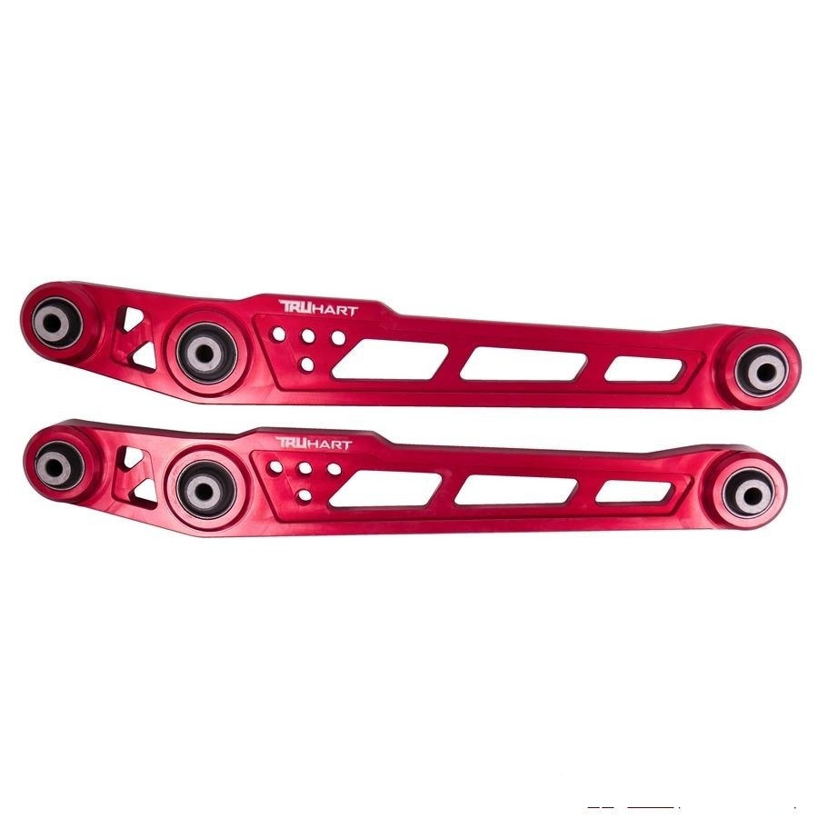 TruHart 2pc Aluminum Rear Lower Control Arm *Red* for Honda Civic EK 96-00