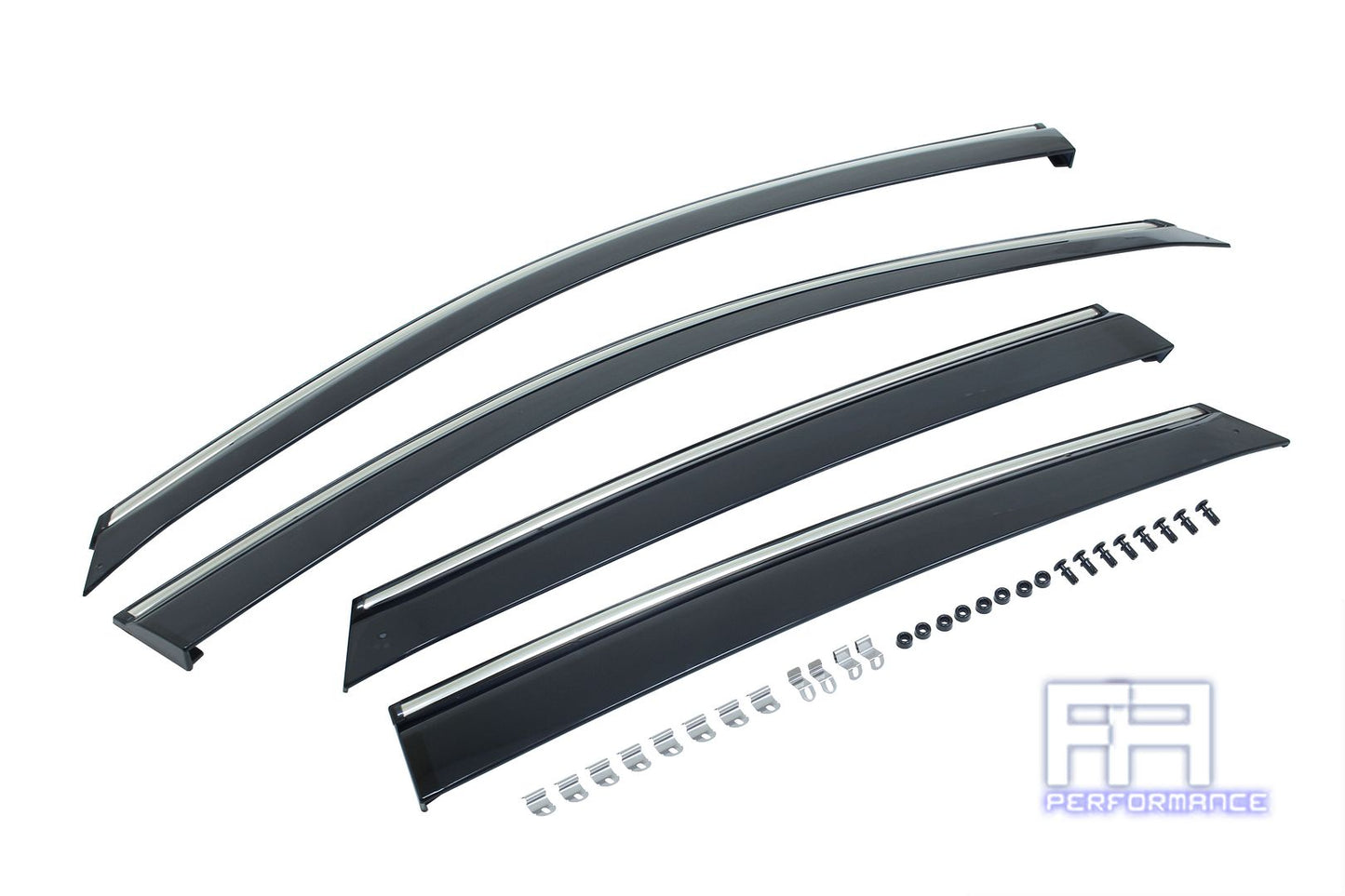 Manzo Window Visors Rain Wind Guards Shade *Clip on* For Honda CR-V CRV 07-11