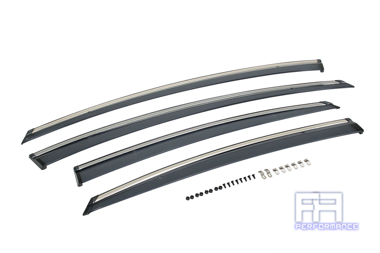 Manzo Window Visors Rain Wind Guards Shade *Clip on* For Hyundai Sonata 11-14