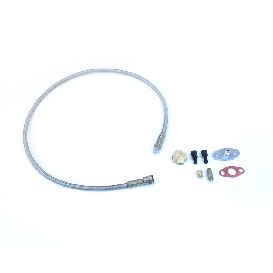 Rev9 1/8 NPT 4An 36" Oil Supply Feed Line T3 T4 T04E GT30 GT35 T60 T61 T67 Turbo
