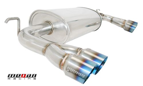 MEGAN 3" Quad Titanium Tips Axle Back AxleBack Exhaust for Genesis Coupe 10-12