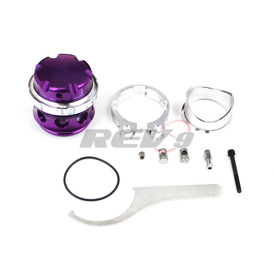 Rev9 RS 50mm V band BOV BLOW OFF VALVE TURBO w/ 8psi Spring flange clamp Purple