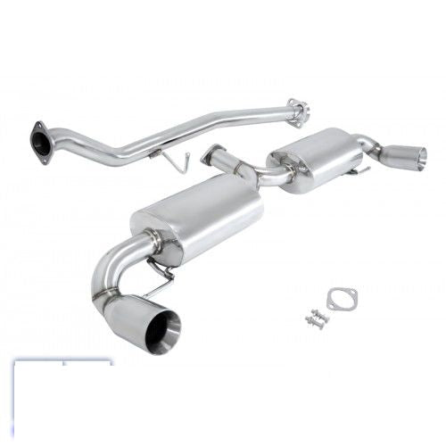 Manzo 3.5" Dual Stainless Tips Catback Exhaust for Mazda RX8 RX-8 SE3P 04-11