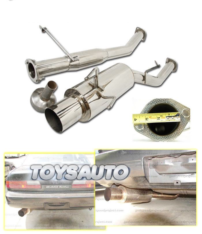 Rev9 3" CATBACK EXHAUST MUFFLER for S14 SILVIA SR20det SR20