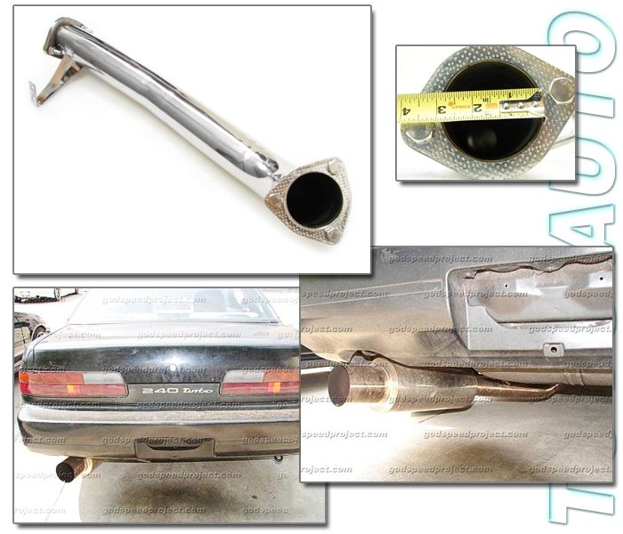 Rev9 CATBACK EXHAUST + DOWNPIPE for S13 SILVIA SR20det SR20