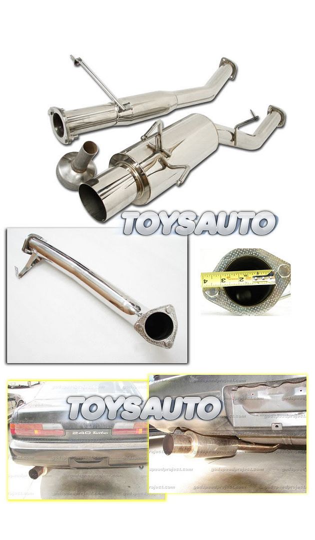 Rev9 Catback Exhaust + Downpipe for S14 Silvia SR20det SR20
