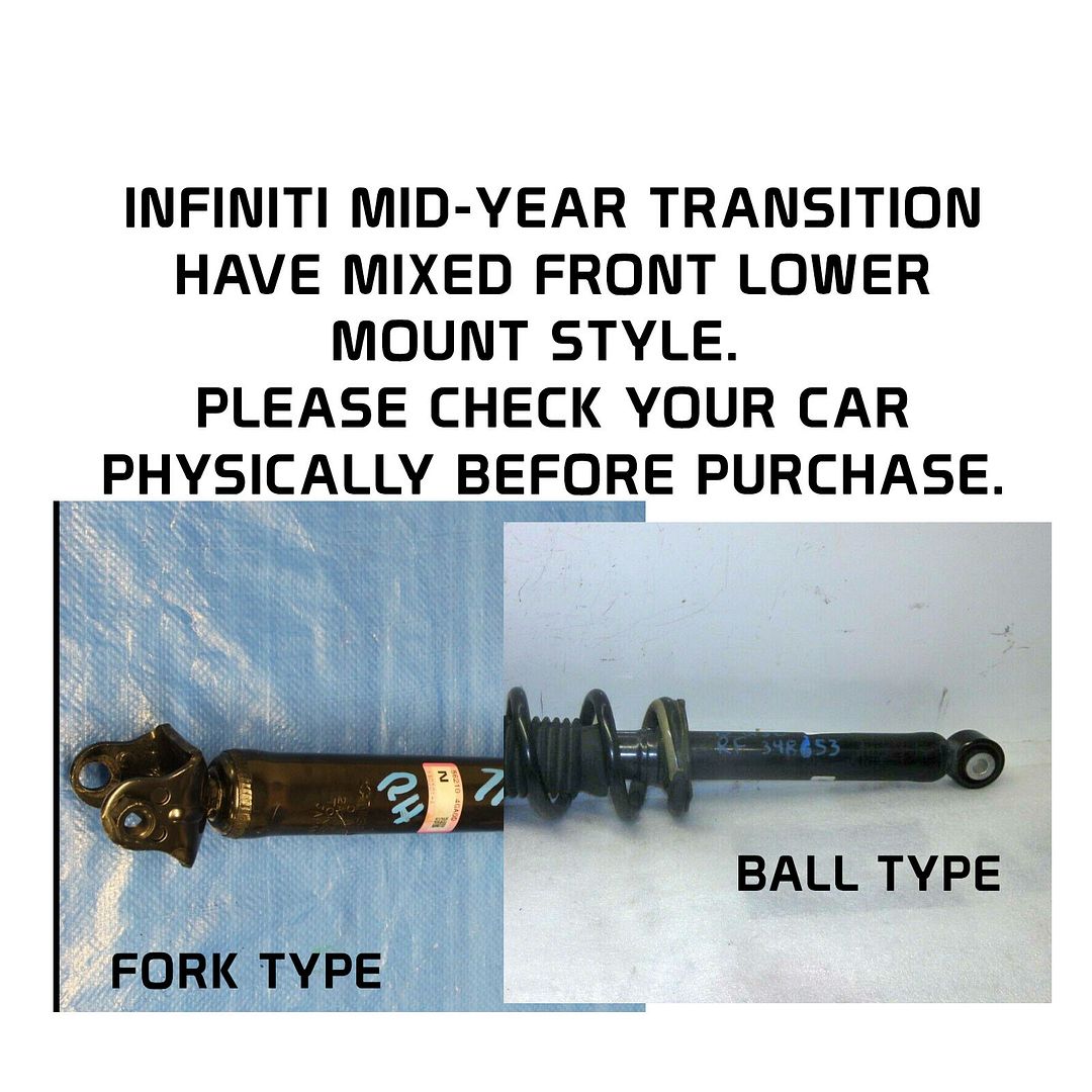 Godspeed 32way MonoRS Coilover Shock+Spring for *Fork Mount* *RWD Q60 Q50 17-21