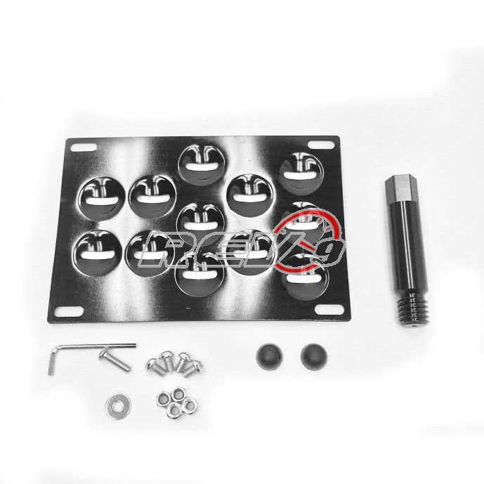 Rev9 JDM Tow License Plate Mount Bracket Adapter Holder C250 C300 C350 C63 W204