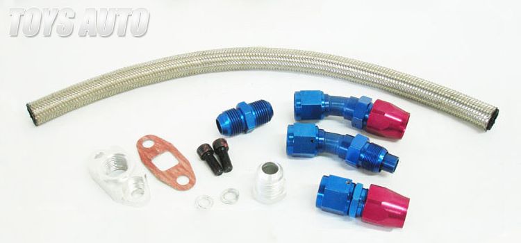 Rev9 Oil Drain Return Line t3t4 T3 T4 T04E GT30 T60-1 T66 T61 T70 Turbo Charger