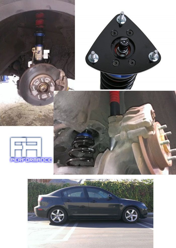 Manzo M600 Coilover Suspension Damper Mazda 3 Mazda3 Mazdaspeed 3 04-09 6/5kg