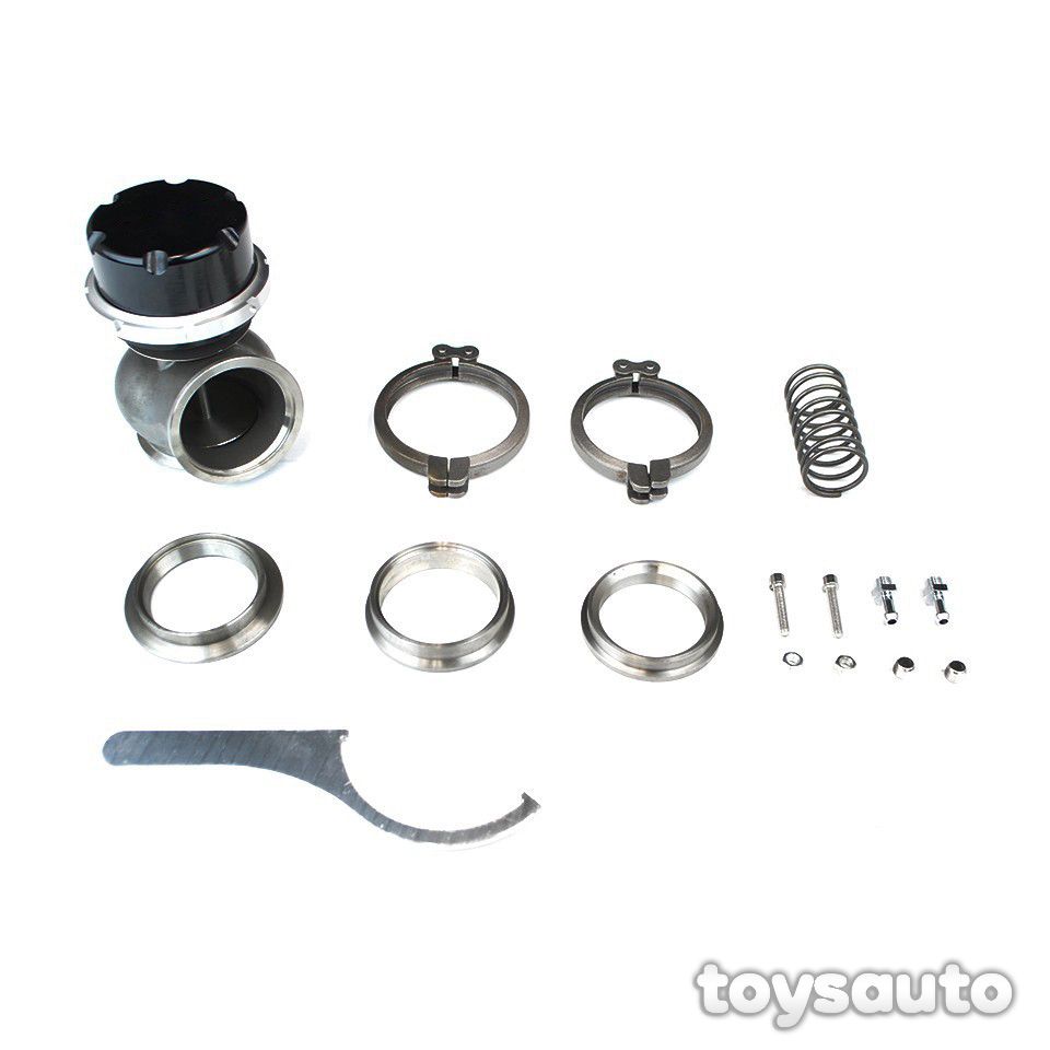 Rev9 RS 50mm V Band Wastegate Actuator Black w/ 7/10psi Spring Clamp Flange