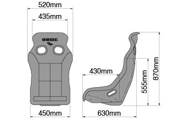 BRIDE XERO VS Full Bucket Seat *Low Max System* (GRADATION/BLACK/RED)