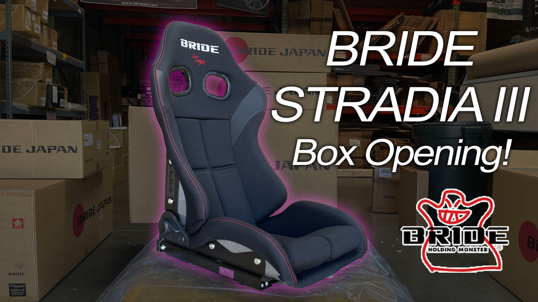 BRIDE STRADIA III Reclinable Black Racing Seat Box Opening!