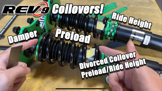 Rev9 Coilovers Installation/Adjustment Guide 2023 | Camber Plate | Height | Preload | Divorced Setup