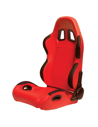 CPA1025 Red Leatherette Racing Seats (Sold in Pairs)