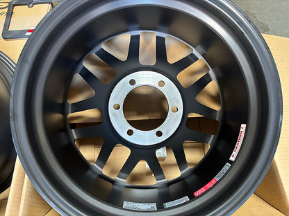 Rays OffRoad Forged 07X Black/Rim DC Wheel 18" 18x9 +0 6x139.7, Set 4, 21.8lbs