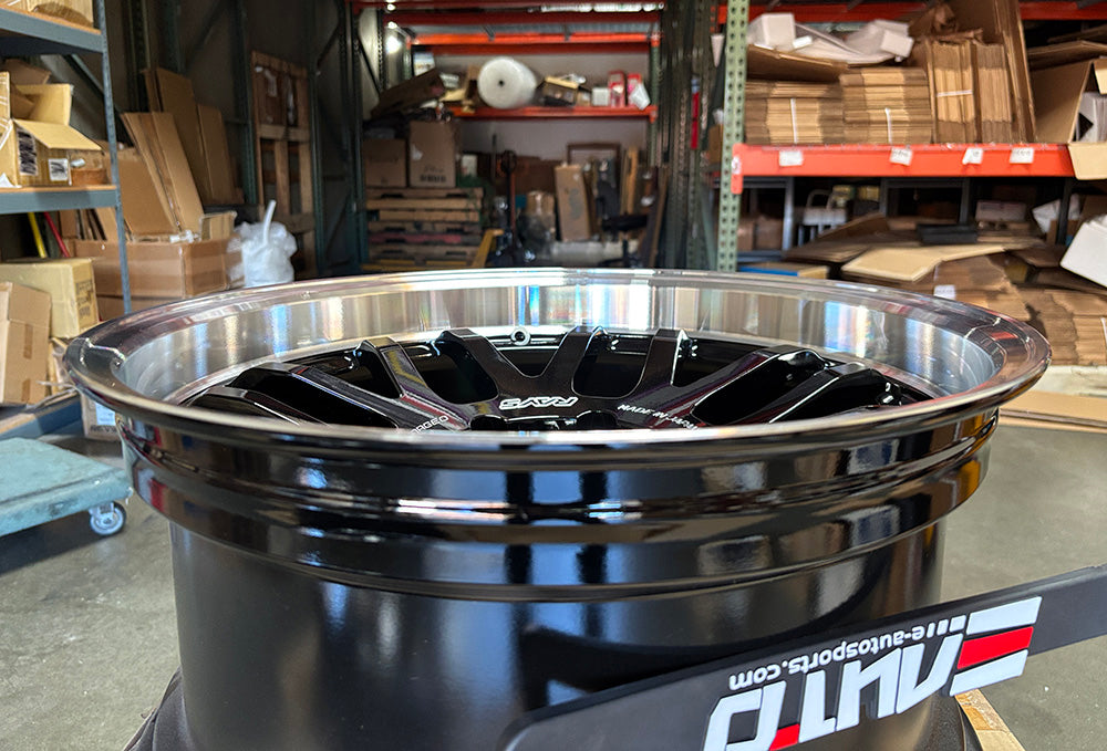 Rays OffRoad Forged 07X Black/Rim DC Wheel 18" 18x9 +0 6x139.7, Set 4, 21.8lbs