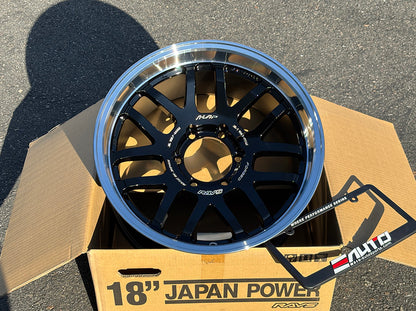 Rays OffRoad Forged 07X Black/Rim DC Wheel 18" 18x9 +0 6x139.7, Set 4, 21.8lbs
