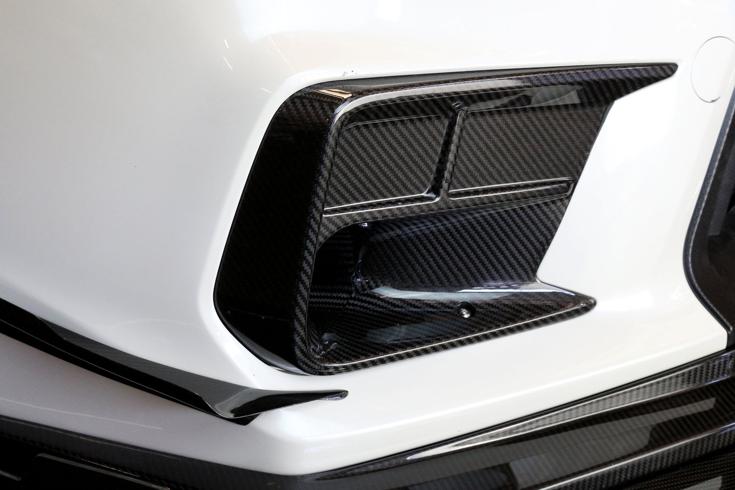 APR Performance  Subaru WRX STI Carbon Fiber Front Bumper Bottom Canards 2018-2021